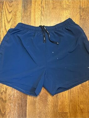 Gymshark Navy Elastic Waist Training Shorts
